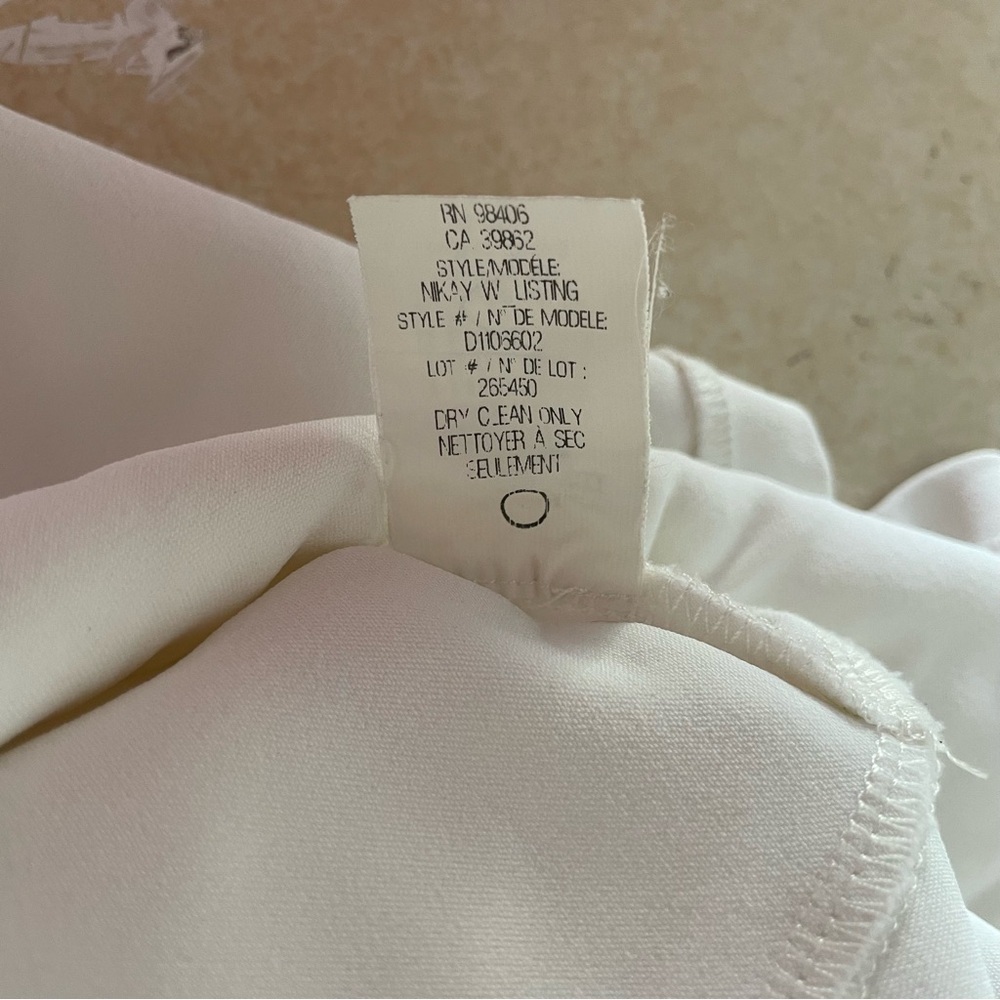 Theory White Stretch Sleeveless Fit & Flare Mini Dress 1709 - Picture 7 of 11